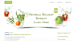 Desktop Screenshot of metabolic-bayreuth.de